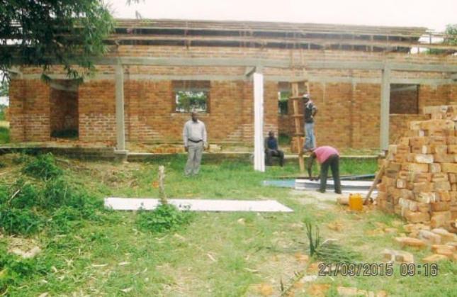 Bauarbeiten an der Vorschule in Kisangani