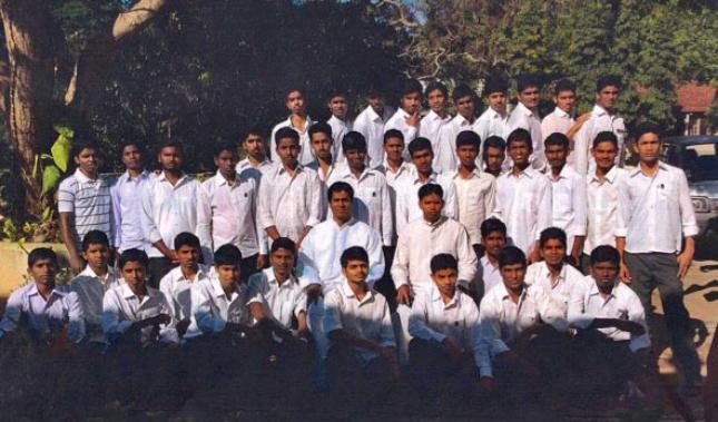 Junge Theologiestudenten in Mysore / Indien